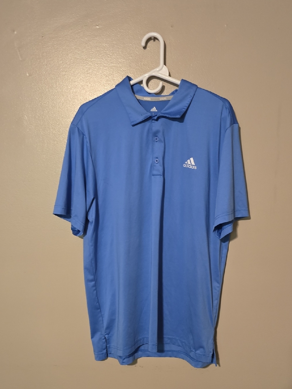 Adidas Golf Polo Shirt Blue Mens Size Large